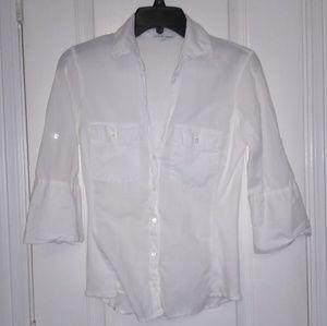 Standard James Perse White Button Down Shirt Sz 2